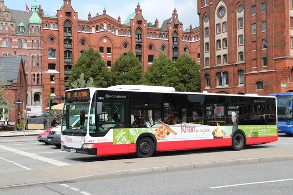 Hamburg bus — Zdjęcie stockowe