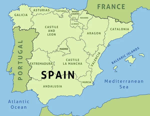 Spanien — Stockvektor