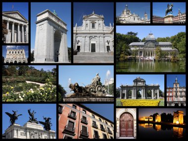 Madrid collage clipart