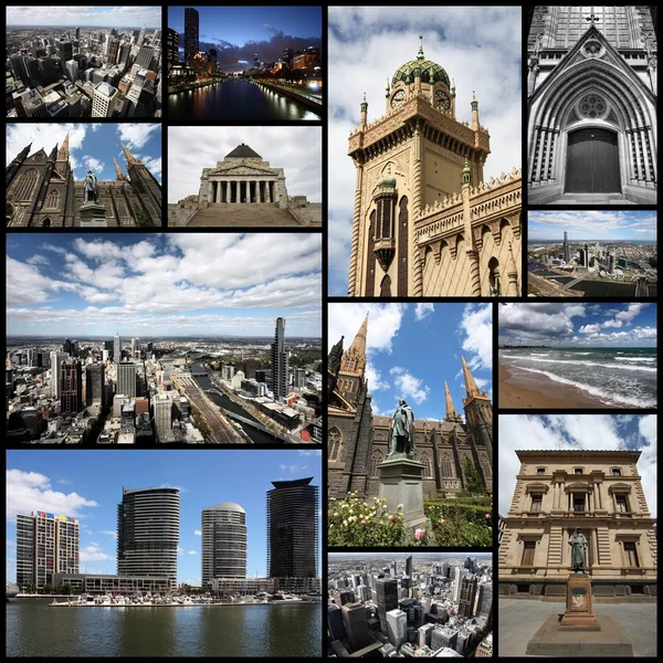 Melbourne collage — Stockfoto