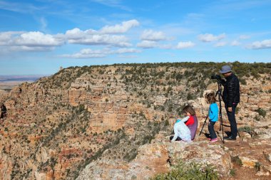 Grand Canyon visitors clipart