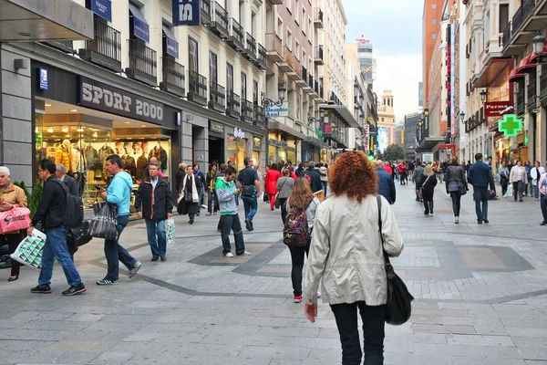 Madrid winkelen — Stockfoto