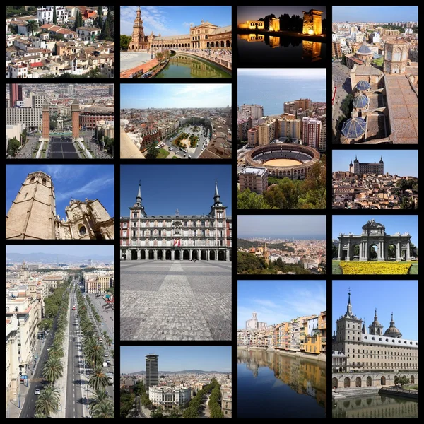 Spanje collage — Stockfoto