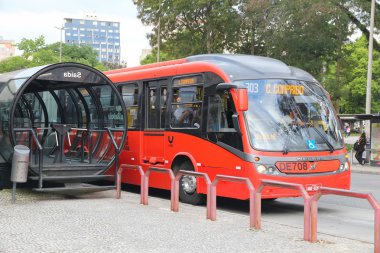 Curitiba bus clipart