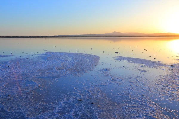 Salt lake em Chipre — Fotografia de Stock
