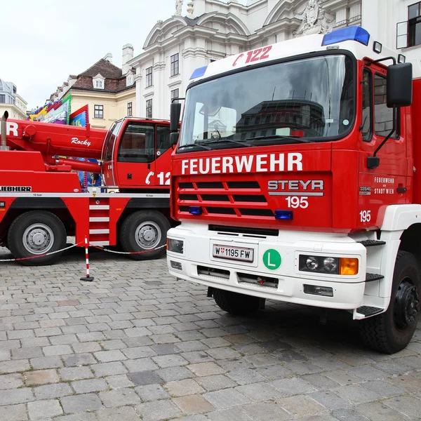 维也纳消防战士 — 图库照片