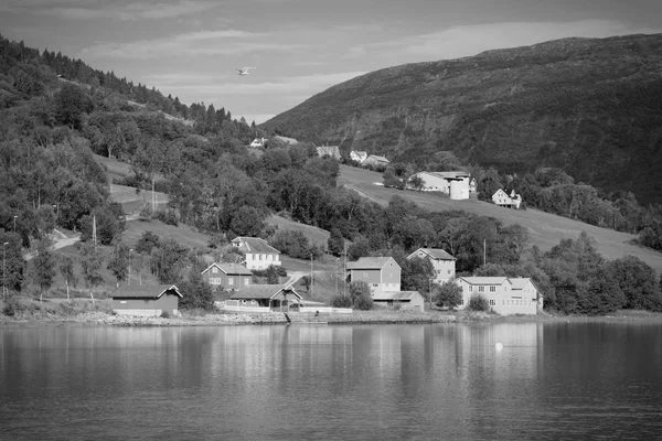 Noorwegen zwart wit — Stockfoto