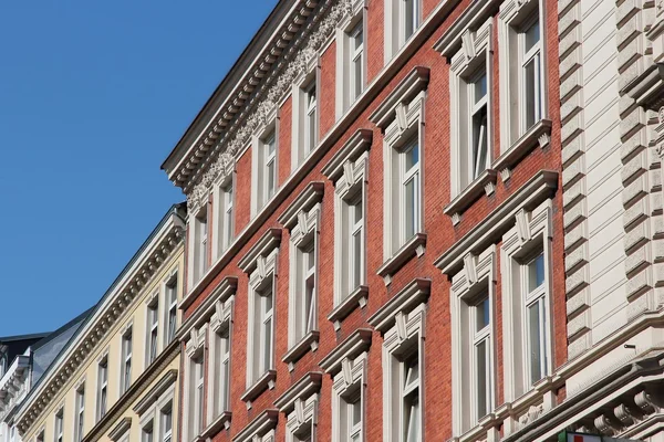 Hamburgo edifícios de apartamentos — Fotografia de Stock