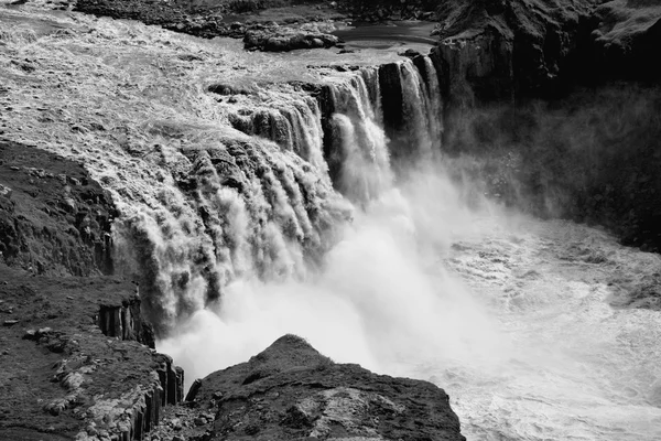 IJsland zwart wit — Stockfoto