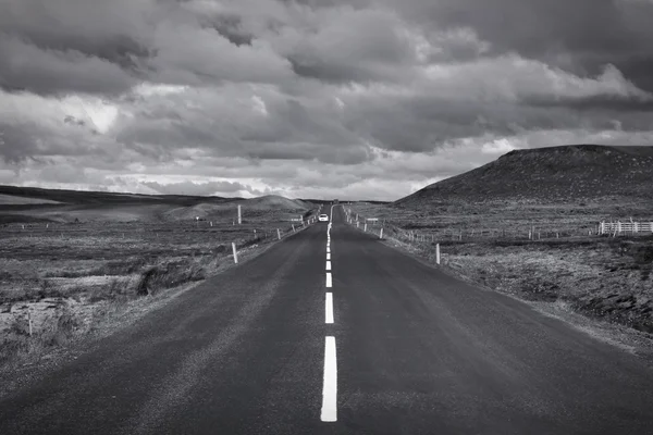 Islanda bianco nero — Foto Stock