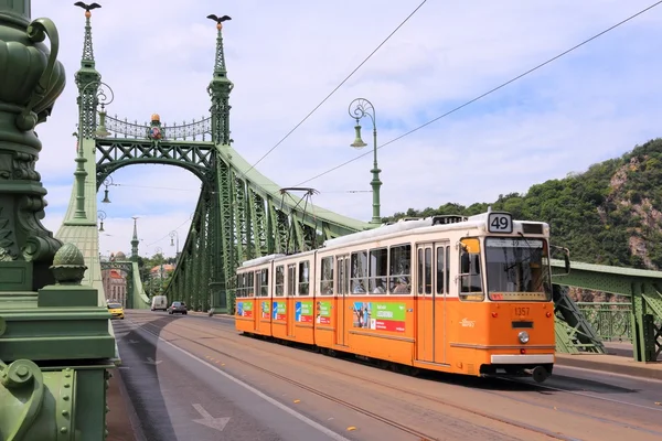 Budapeşte tramvay — Stok fotoğraf