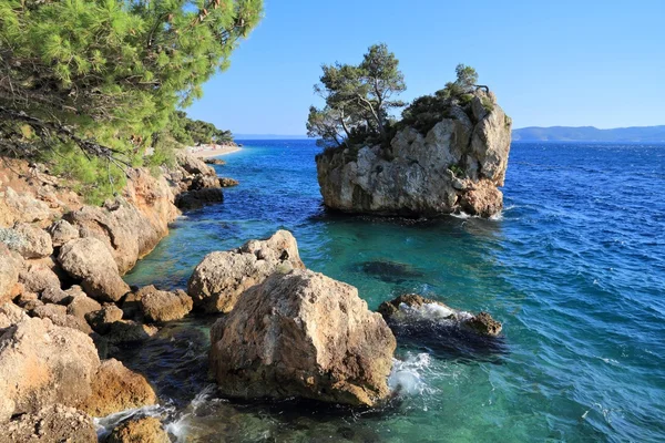 Brela strand, kroatien — Stockfoto