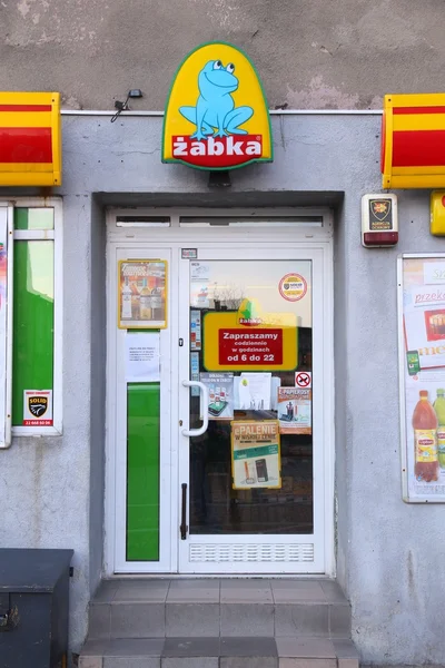 Zabka butik i Polen — Stockfoto