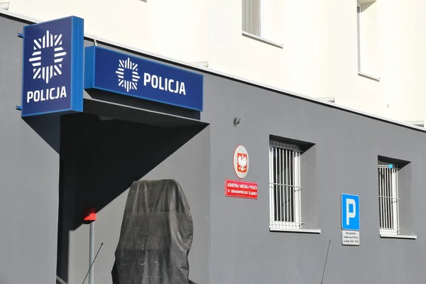 Policia en Polonia — Foto de Stock