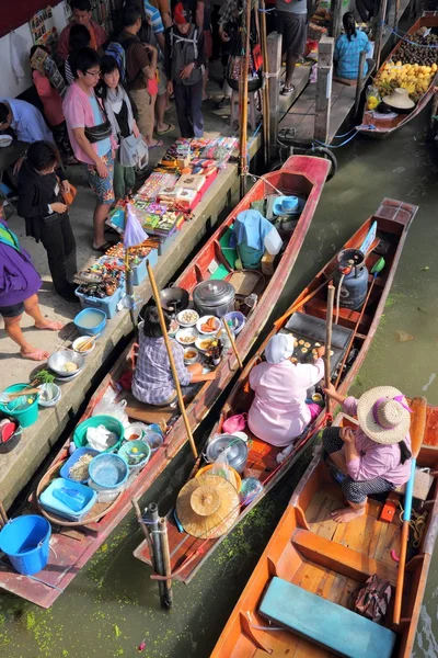 Mercado Flutuante, Tailândia — Fotografia de Stock