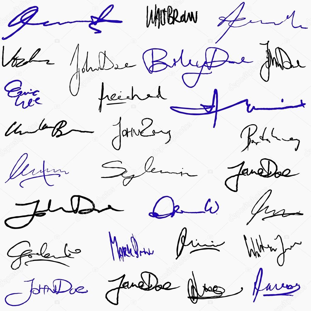 Collection of signatures