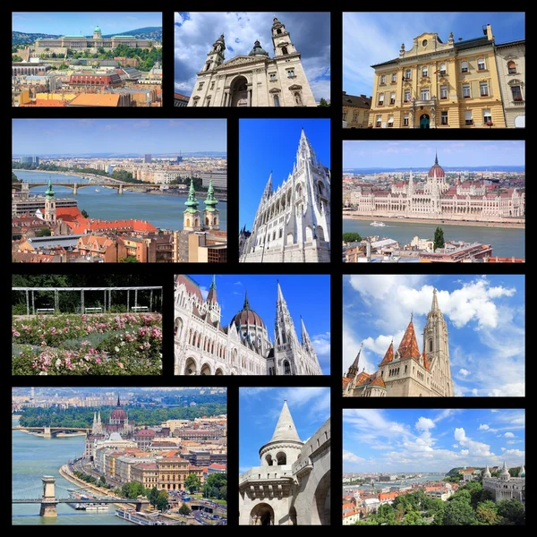 Budapešť koláž — Stock fotografie