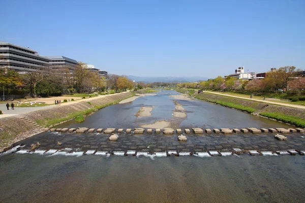 Kioto rzeki Kamo — Zdjęcie stockowe