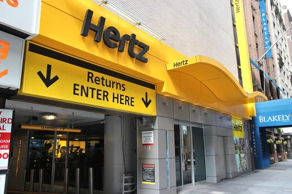 Hertz araba kiralama — Stok fotoğraf