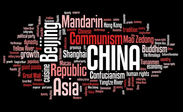Κίνα λέξεις — Φωτογραφία Αρχείου