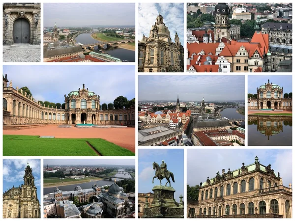 Dresden collage — Stockfoto