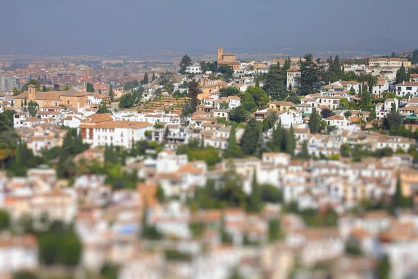 Granada tilt shift — Stok fotoğraf