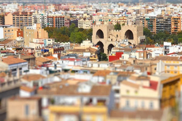 Valencia tilt shift — Zdjęcie stockowe