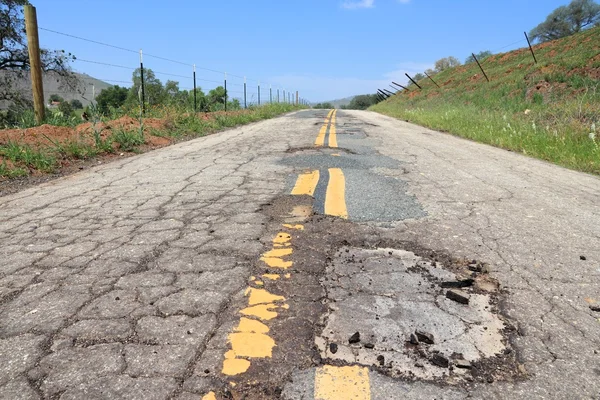 Damaged roadway — Stock Photo, Image