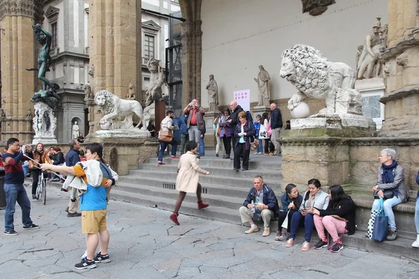 Florencia turistas — Foto de Stock