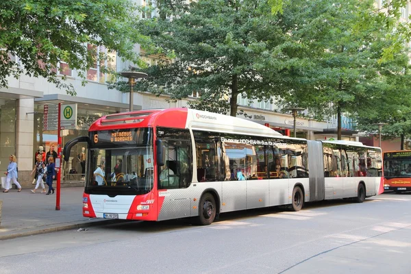 Hamburg MAN buss – stockfoto