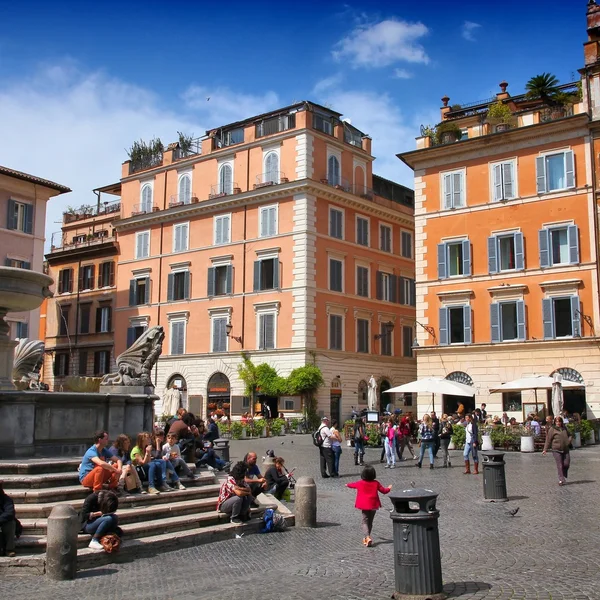 City square in Rome — Stock Photo, Image