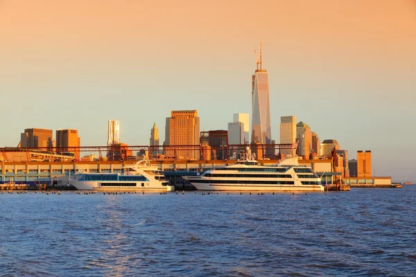 Coucher de soleil à New York — Photo