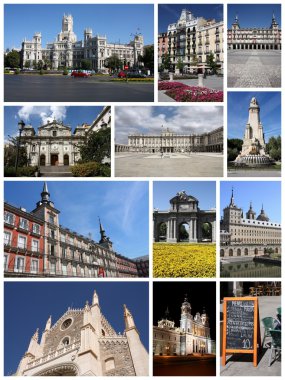 Madrid collage clipart