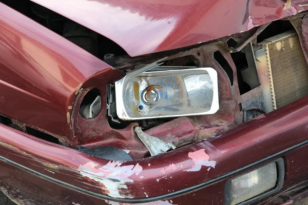 Crashed car — Stock Photo, Image