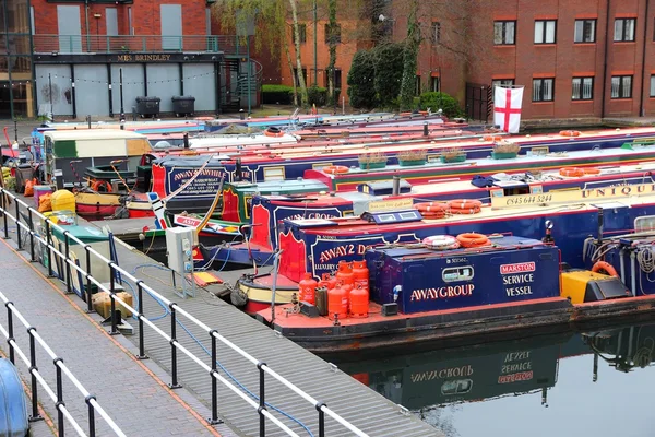 England narrowboats — ストック写真