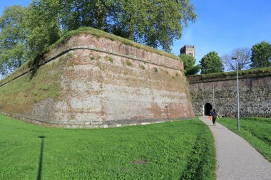 Lucca city walls clipart