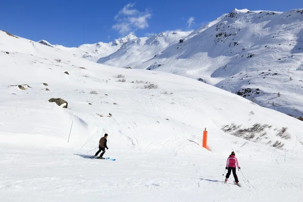Skiën in Frankrijk — Stockfoto