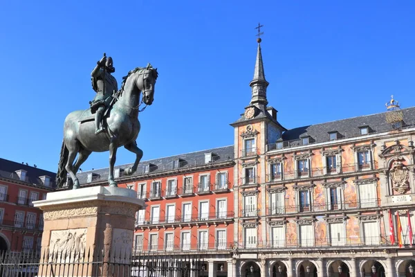 Plaza mayor, Madryt — Zdjęcie stockowe