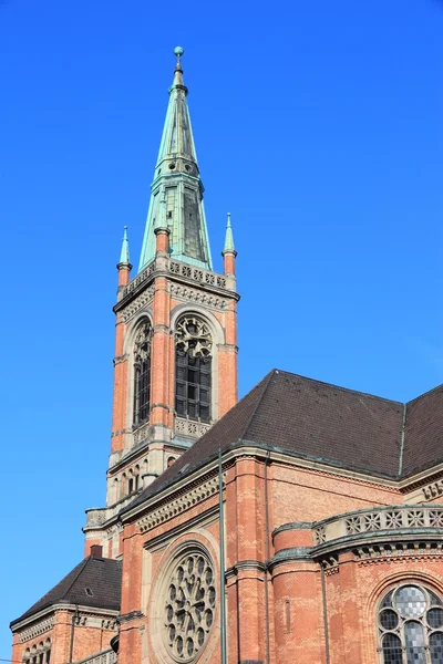 Dusseldorf protestant church — Stockfoto