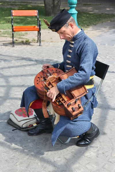 Budapest street musician — Zdjęcie stockowe