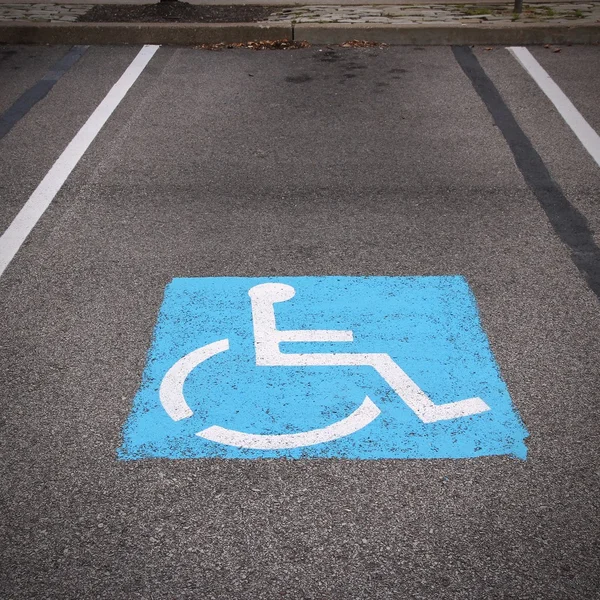 Disability parking spot — Stockfoto