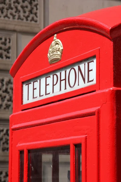 Лондон телефонна будка — стокове фото