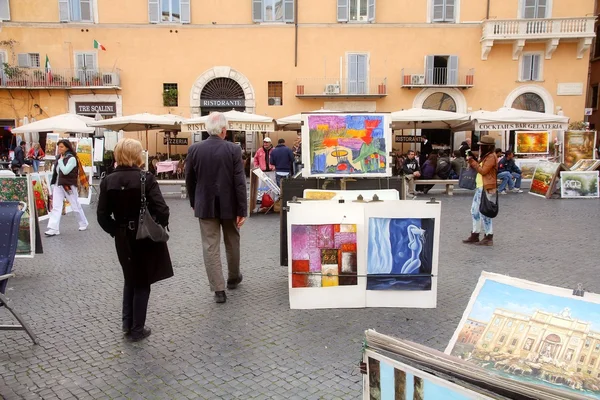 Navona Square, Rome — Stockfoto