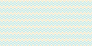 Kusursuz vektör zigzag deseni. Soyut geometrik zigzag sembolleri dokusu. Renkli turkuaz renkli moda baskısı.
