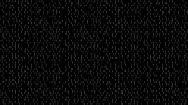 Computer data pattern. Binary code seamless vector background. Zero one encryption black texture.