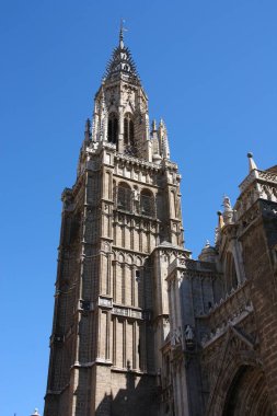 İspanya 'nın Toledo şehrindeki katedral kilisesi. Toledo, İspanya Mimarisi.