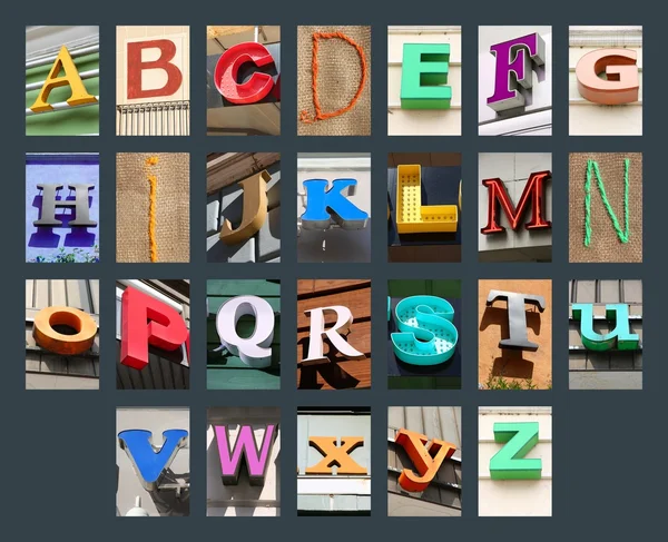 City letters set — Stock Photo, Image