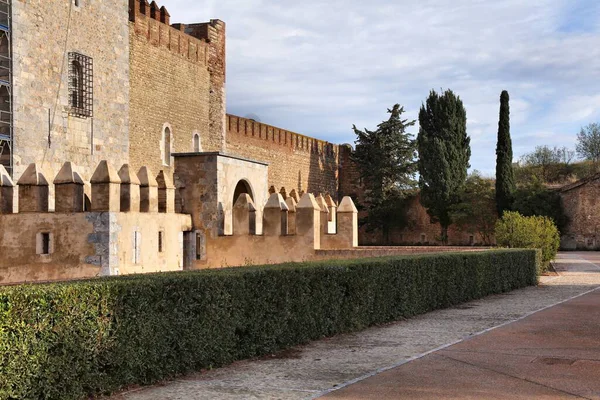 Palace of the Kings of Majorca in Perpignan city in Roussillon region, France. Town in French Catalonia.