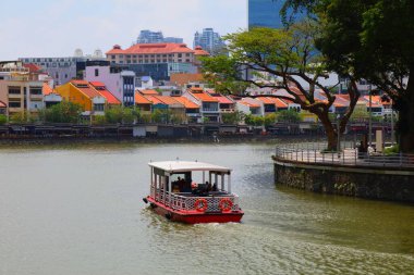 Singapur Şehri şehir merkezi Tekne Quay tarihi alanı.
