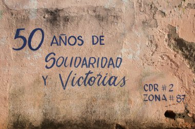 Cuban propaganda sign